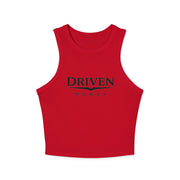Driven Woman Racer Tank Top — Empowered Women's Graphic Crop Tank
