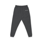 Embroidered Fleece Joggers - Minimal Script Logo Casual Sweatpants